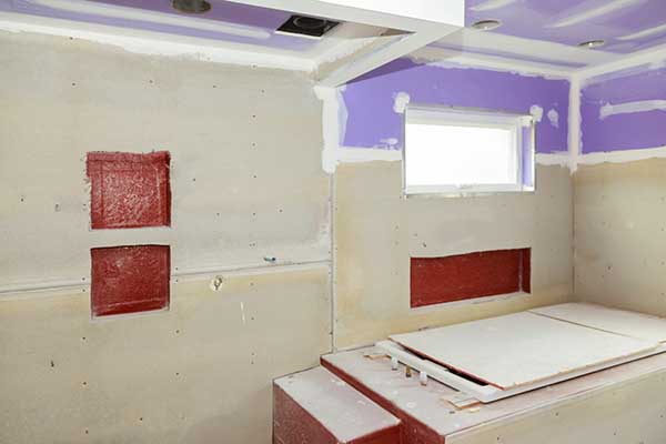 drywall contractor in danbury ct installing walls