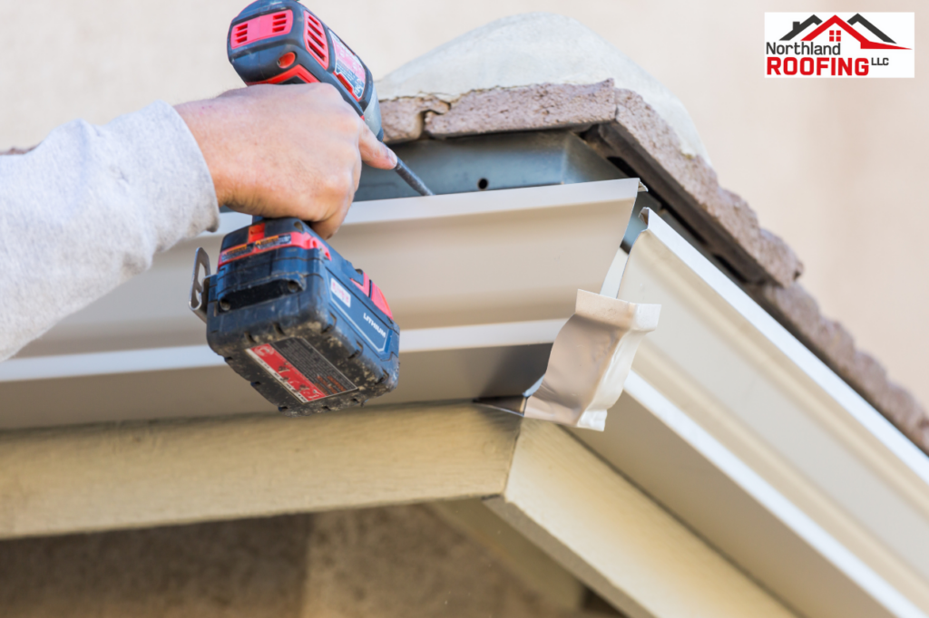 Gutter installation process northland roofing
