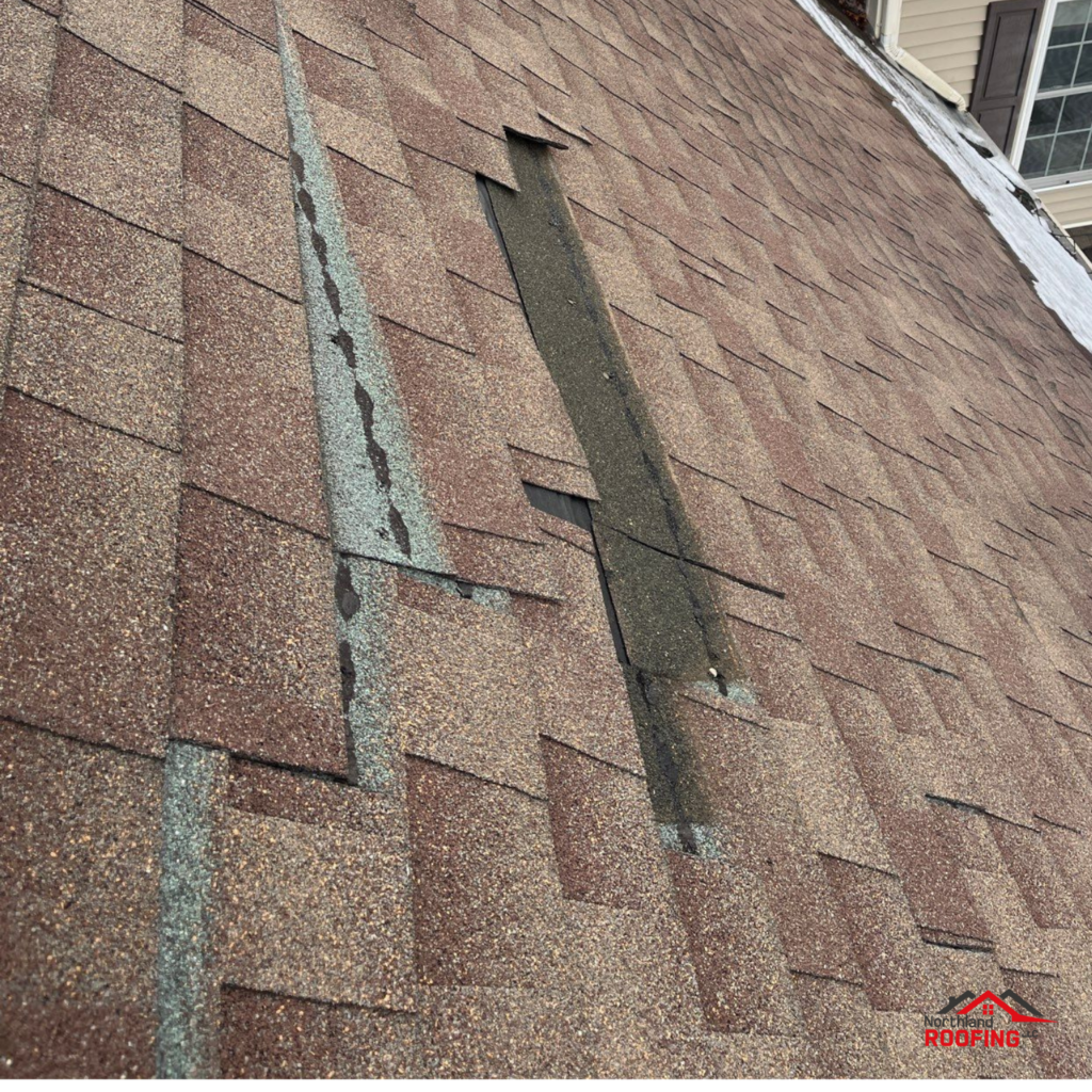 roof damage emergency repair Northland Roofing LLC